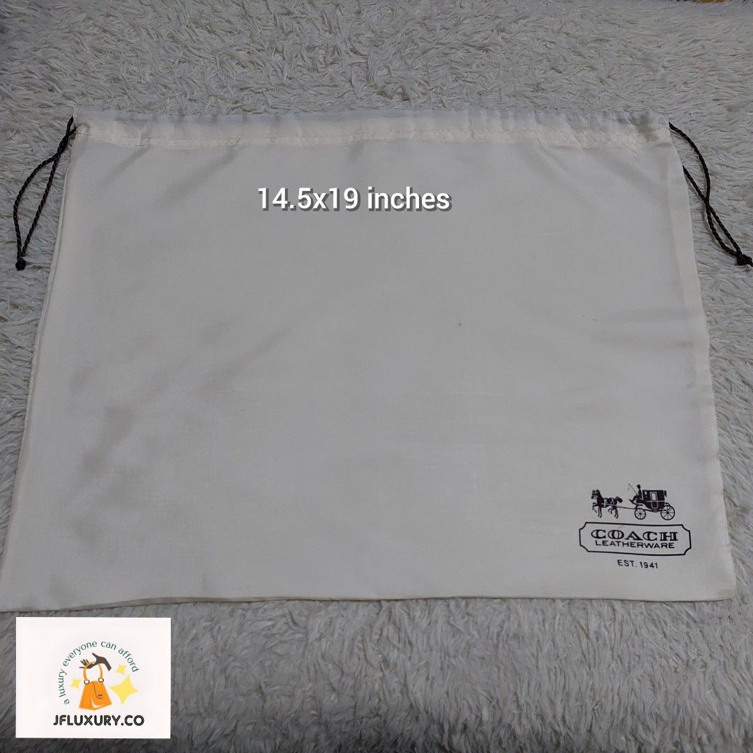 Coach white dust bag is it authentic clearance