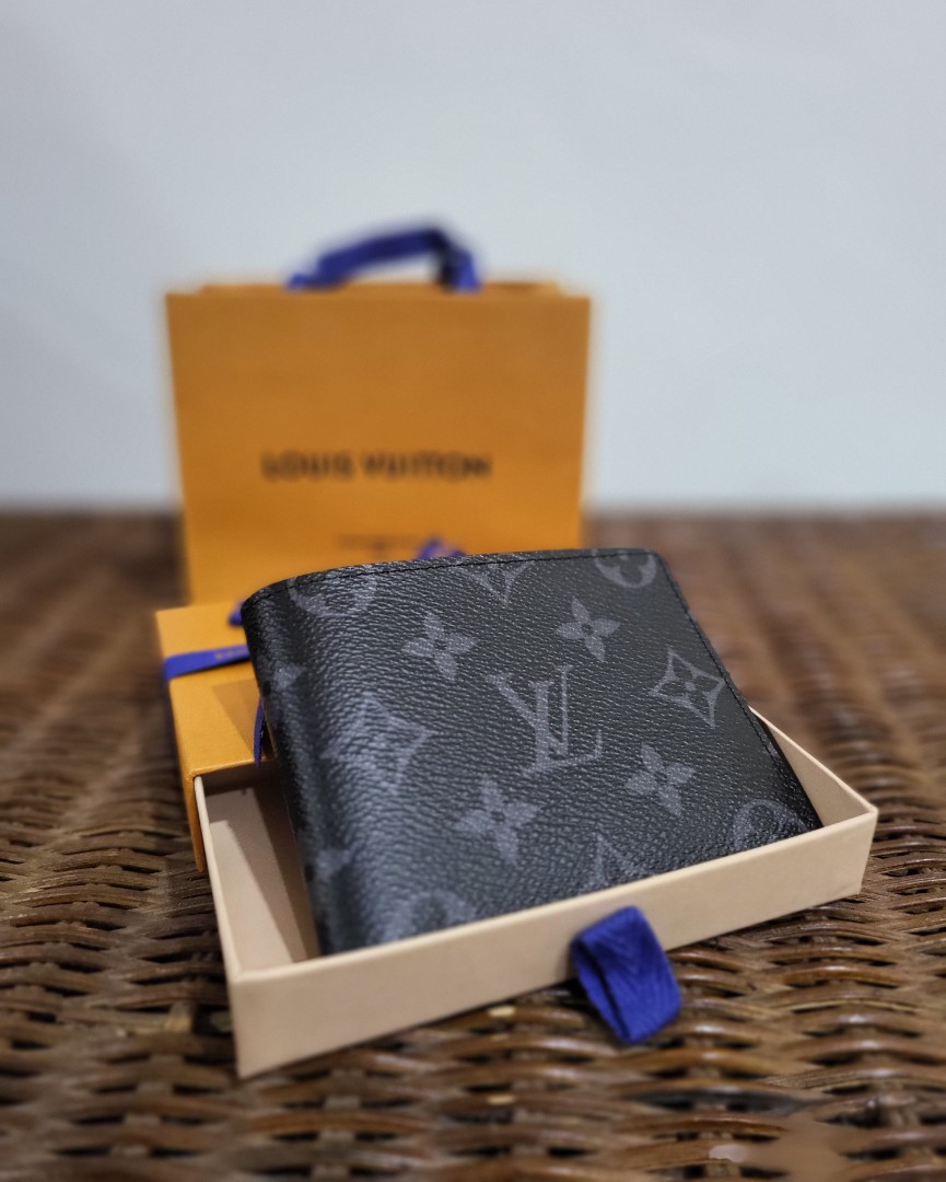 Louis Vuitton Monogram Eclipse Slender Wallet Bifold Card M62294
