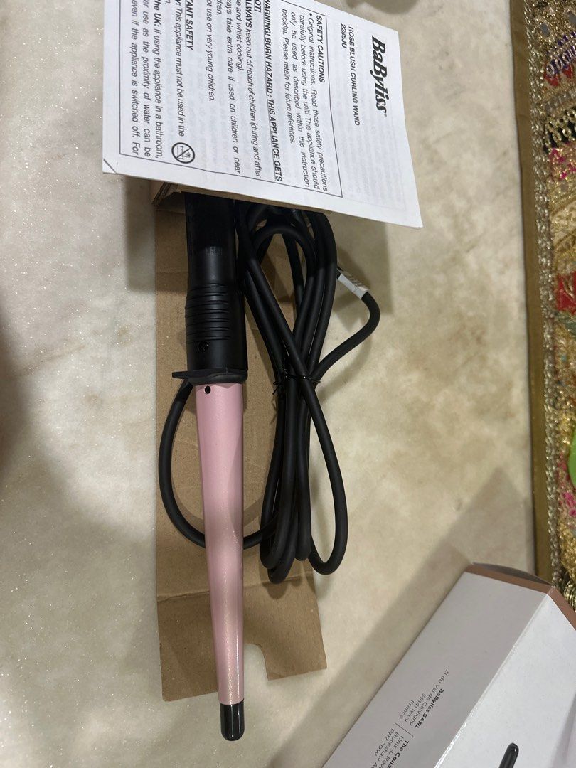 Babyliss rose store blush curling wand