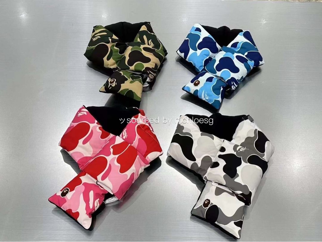 BAPE ABC CAMO POCKET FLEECE SCARF, Women's Fashion, Watches