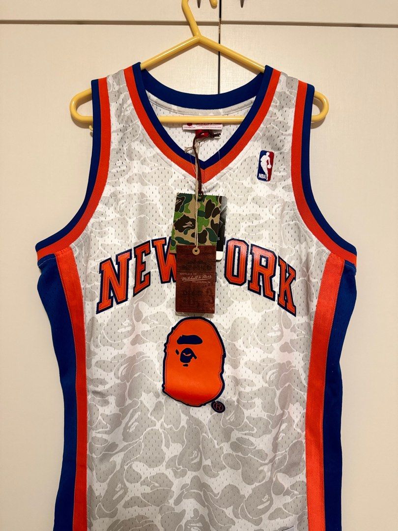 BAPE x Mitchell & Ness New York 籃球背心波衫, 男裝, 運動服裝