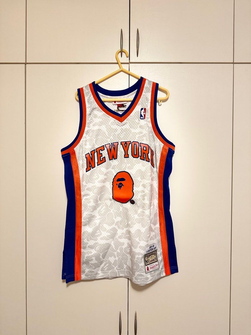 BAPE x Mitchell & Ness New York 籃球背心波衫, 男裝, 運動服裝