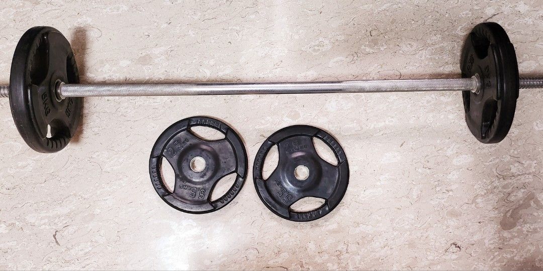 Barbell and weights, Sports Equipment, Exercise & Fitness, Weights