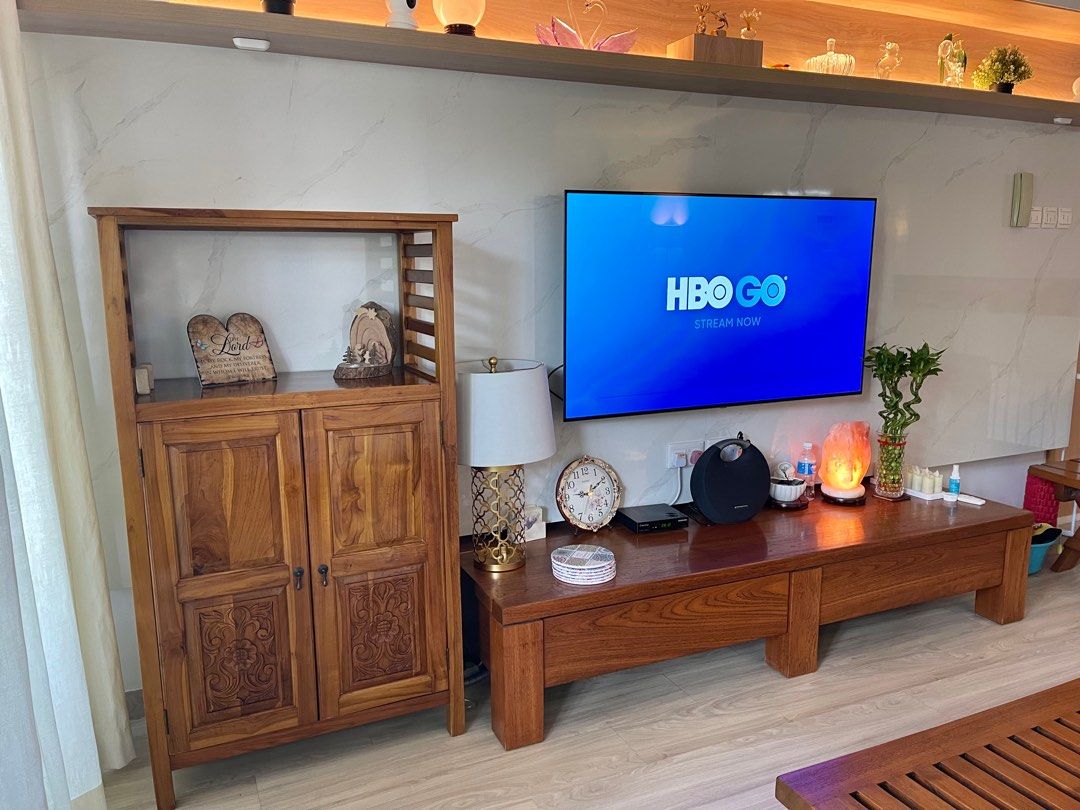 Beautiful Indonesian Teak Display Unit (Self Collect), Furniture & Home