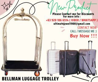 BELLMAN LUGGAGE TROLLEY - PUSHCART ON HAND AND BRAND NEW