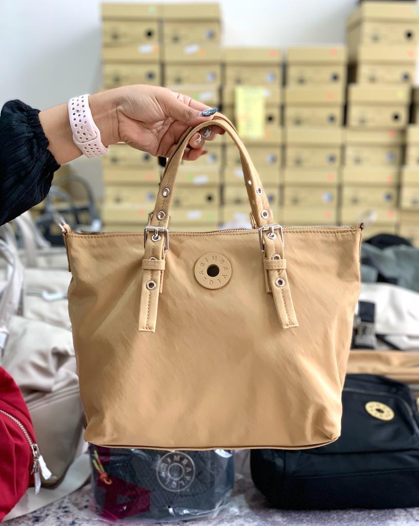 Bimba Y lola M tan nylon tote bag