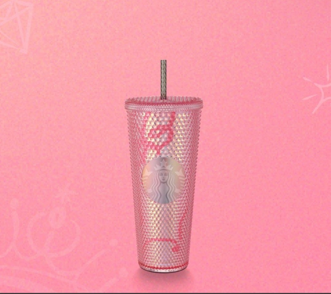 Black Pink Starbucks Tumbler, Furniture & Home Living, Kitchenware