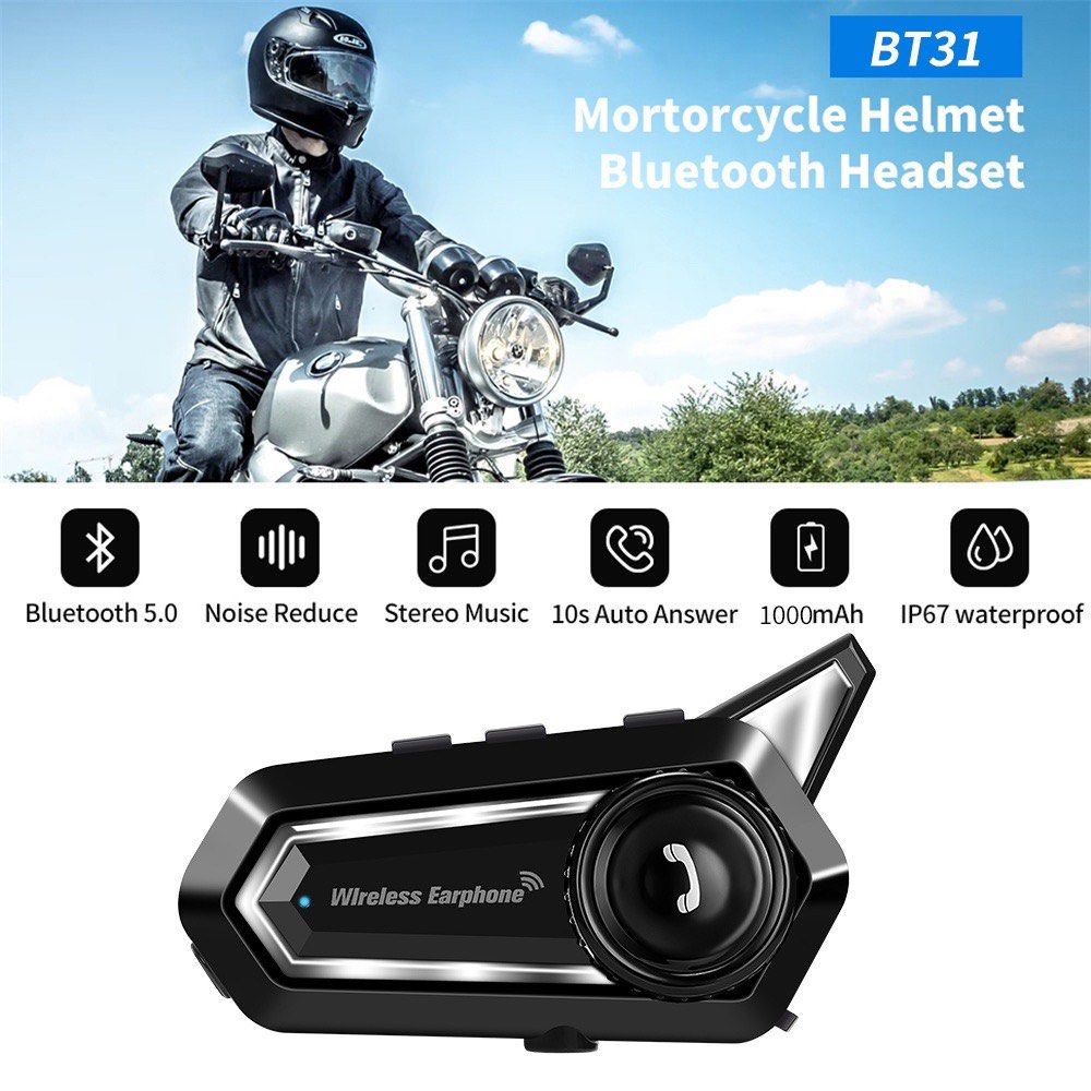 Motorcycle bluetooth top earphones