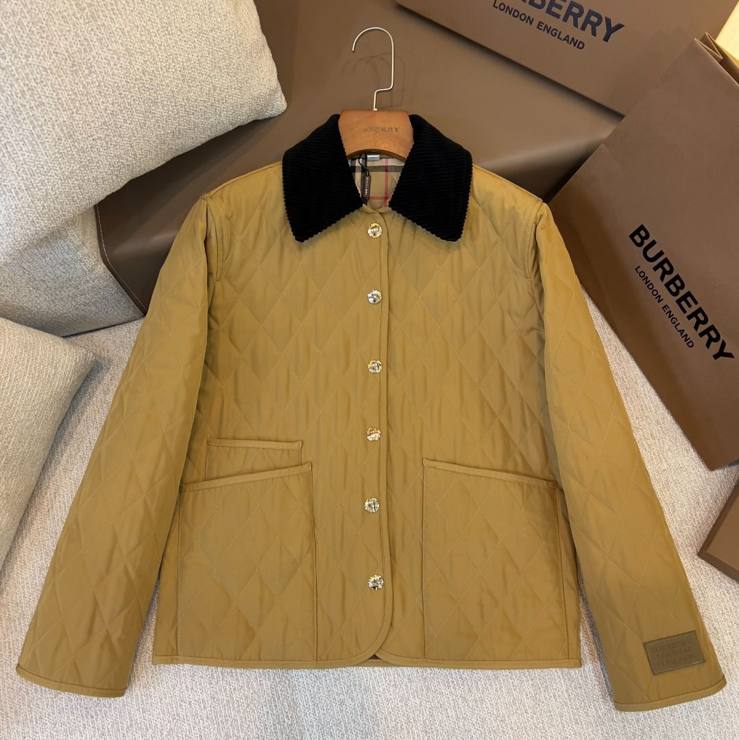 Mens burberry quilted jacket coat new arrivals