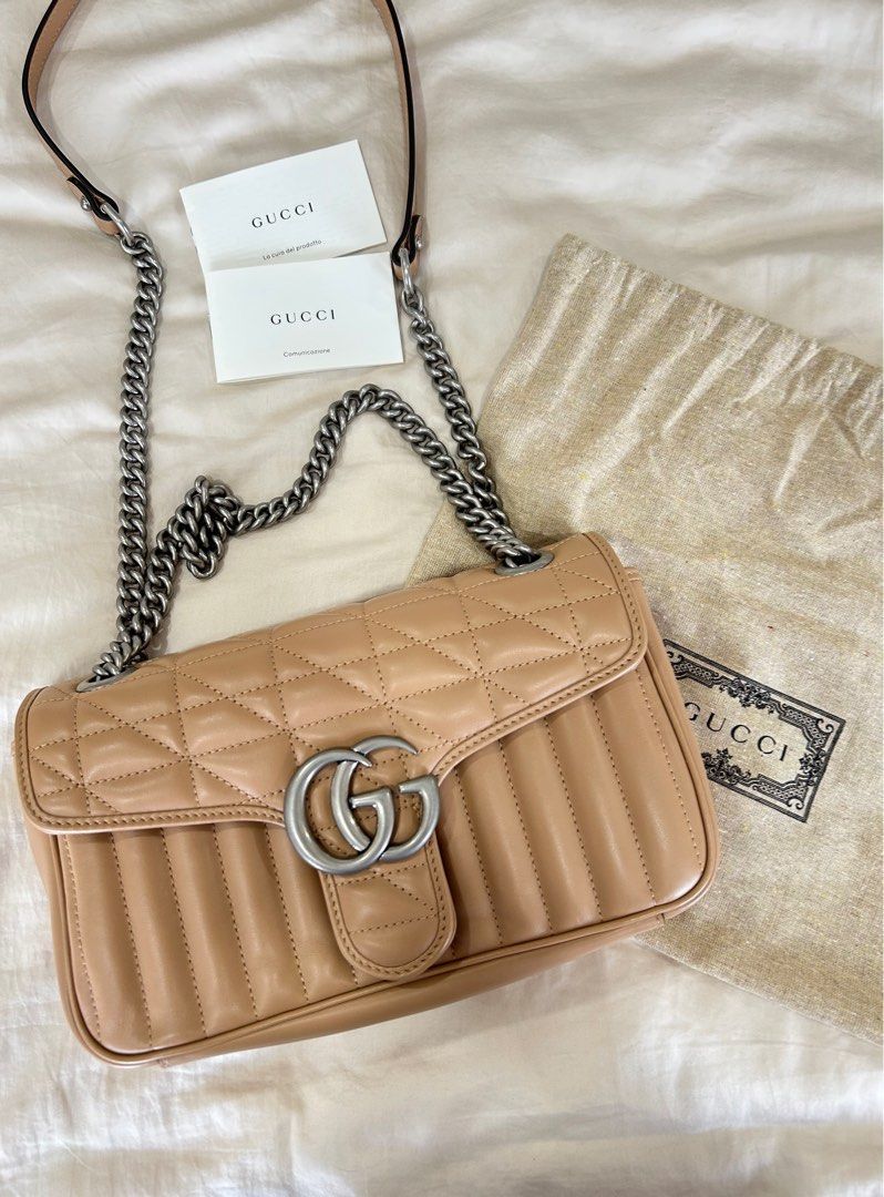 Gucci marmont small nude sale