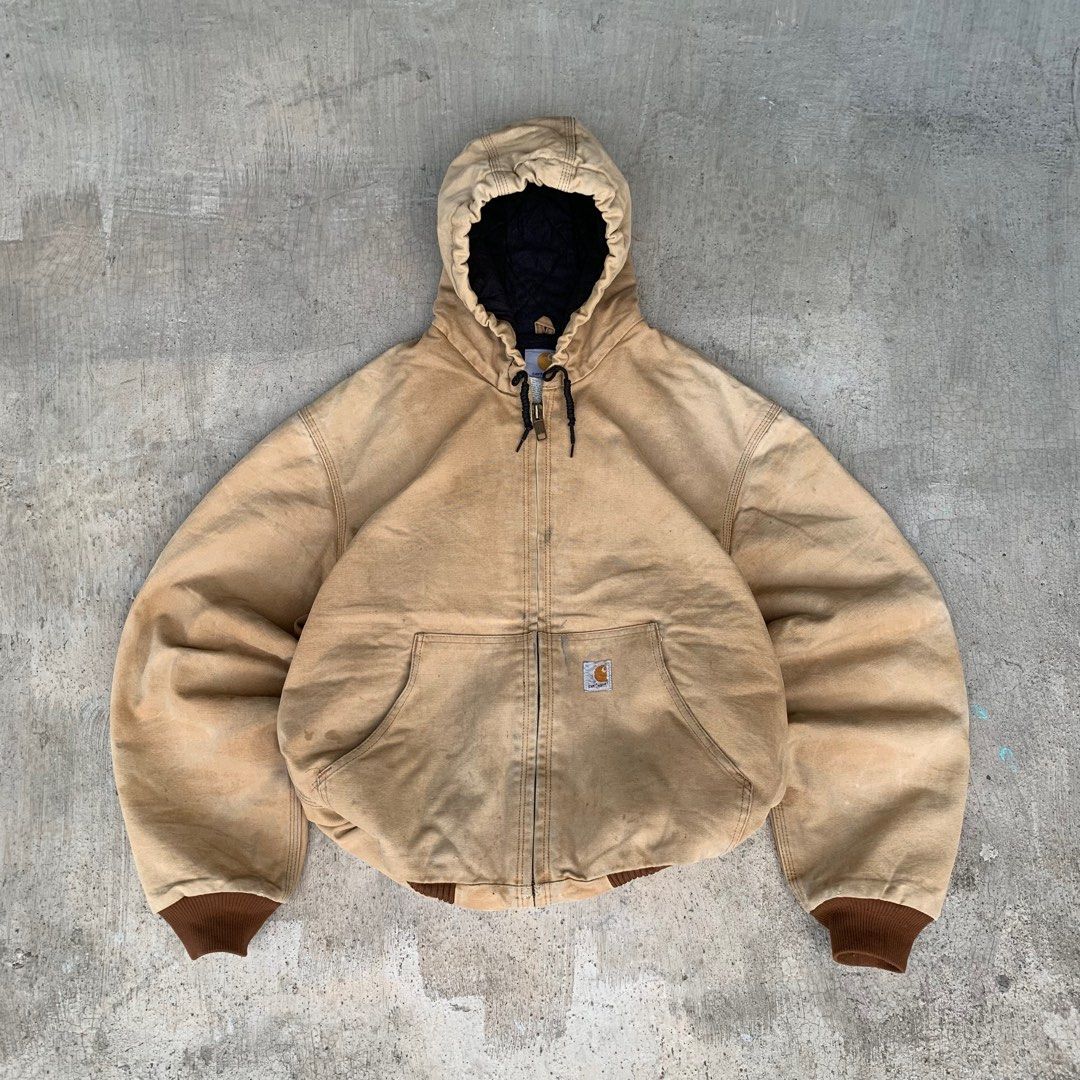 Carhartt active J140 BRN jacket duck canvas original Fesyen Pria