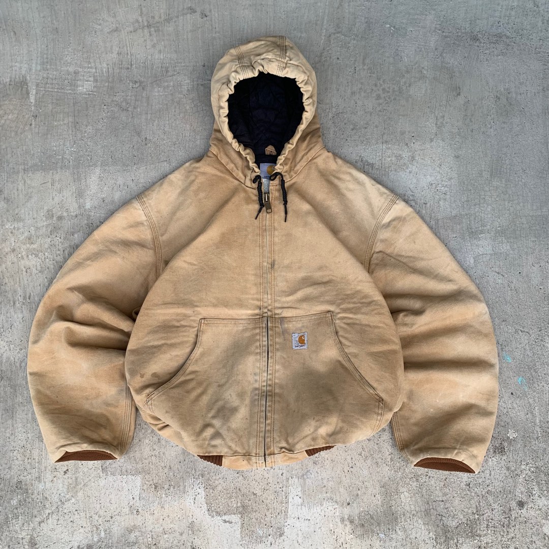 Carhartt active J140 BRN jacket duck canvas original Fesyen Pria