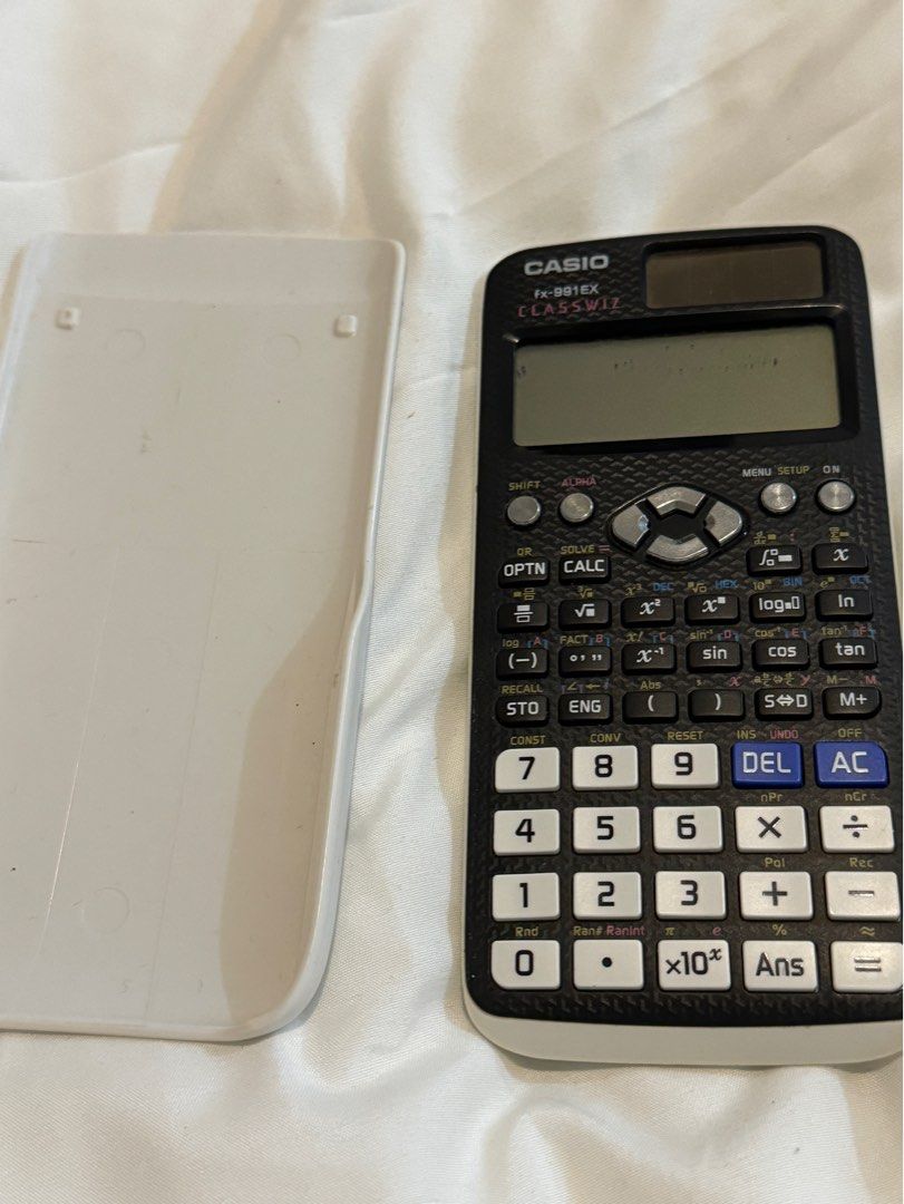 Casio calculator white fx991EX (Category: Other Gadgets) located in Quezon City. Submitted by gogo.sparkle (Listing ID 1264574584, Image 1). Description: Rfs : Extra:).