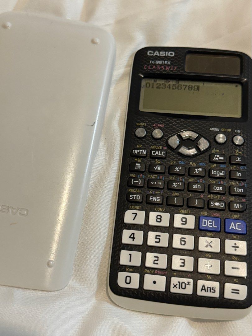 Casio calculator white fx991EX (Category: Other Gadgets) located in Quezon City. Submitted by gogo.sparkle (Listing ID 1264574584, Image 3). Description: Rfs : Extra:).
