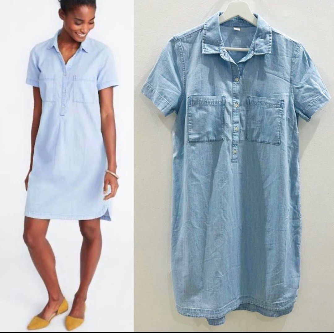Old navy deals chambray dress