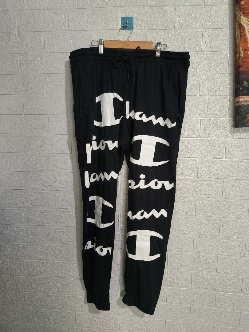 REPRICED Champion AOP Joggers Pants Free Shipping Men s Fashion Bottoms Joggers on Carousell