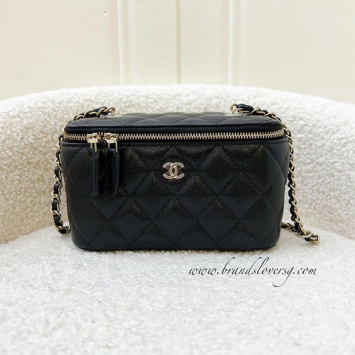 Chanel 22S / 23P Small Vanity in Black Caviar and LGHW