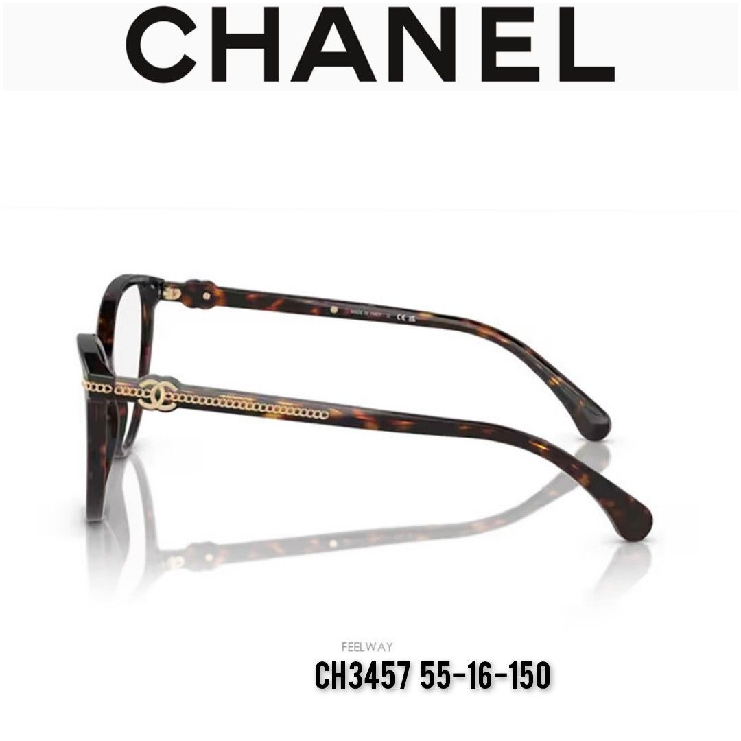 Chanel ch3457 cateye glasses 貓眼眼鏡, 名牌, 飾物及配件