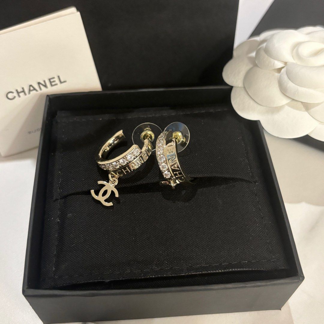 Chanel hoop earrings Women s Fashion Jewelry Organisers