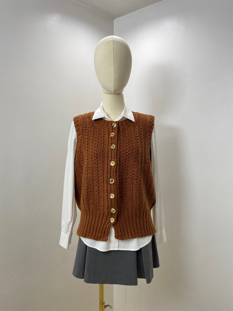 Elena Vest - Chocolate Brown main image 1
