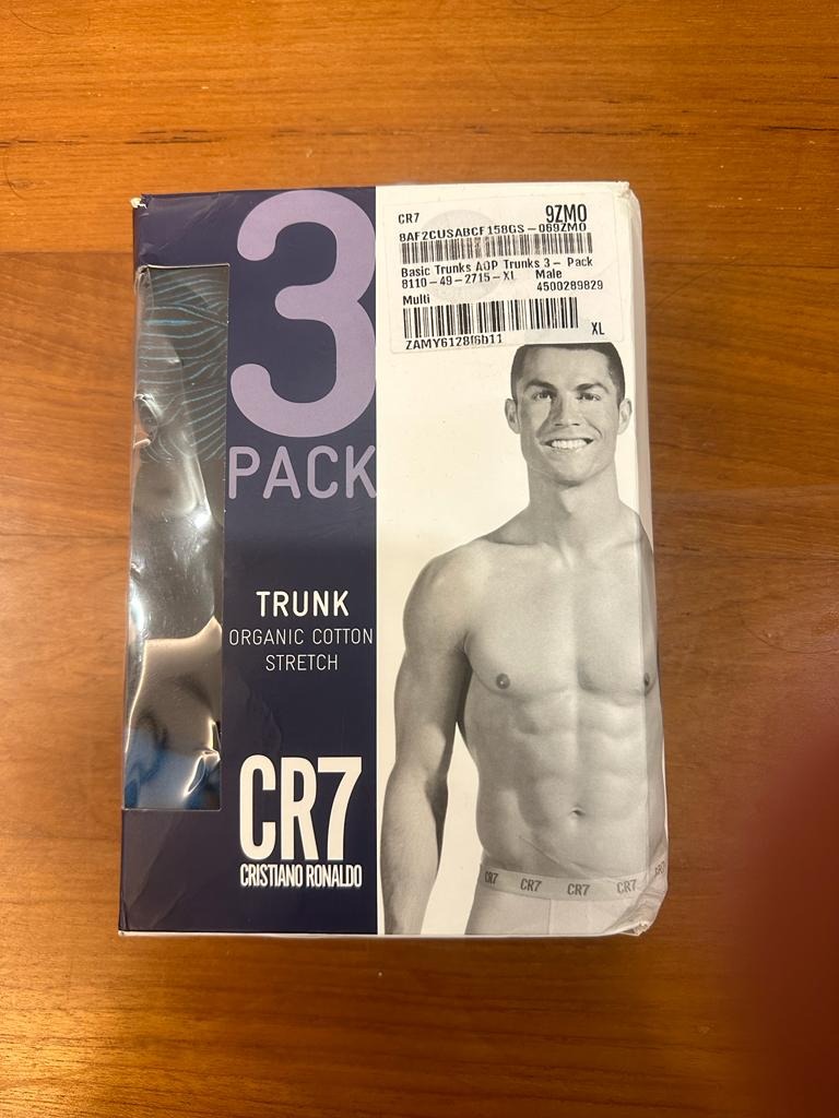 CR7 Cristiano Ronaldo Men's Boxer 5-Pack Basic Trunk Organic