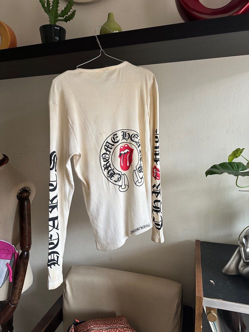CHROME HEARTS rolling stones thermal TEE