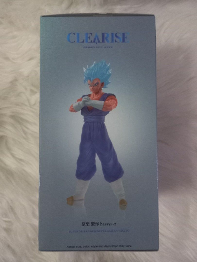 Banpresto Prize Dragon Ball Super Clearise Figure Super Saiyan God Blue  Vegito