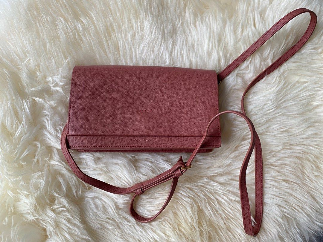 Matt silver shop clutch bag