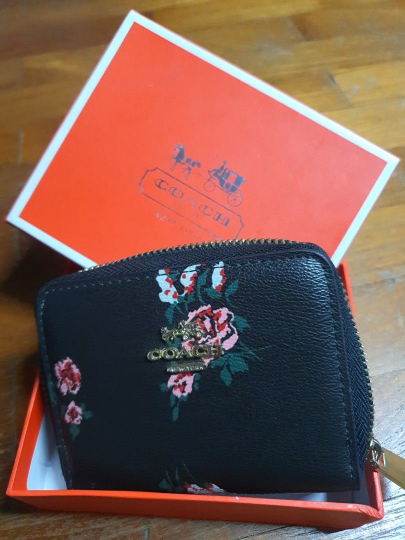 Red and clearance black coach wallet