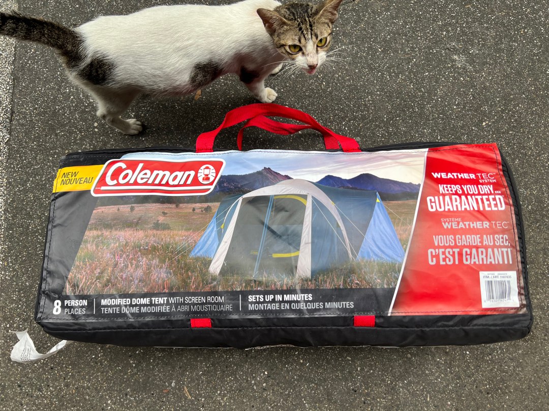 Coleman 8 person tent weathertec brandnew, Hobbies & Toys, Travel ...