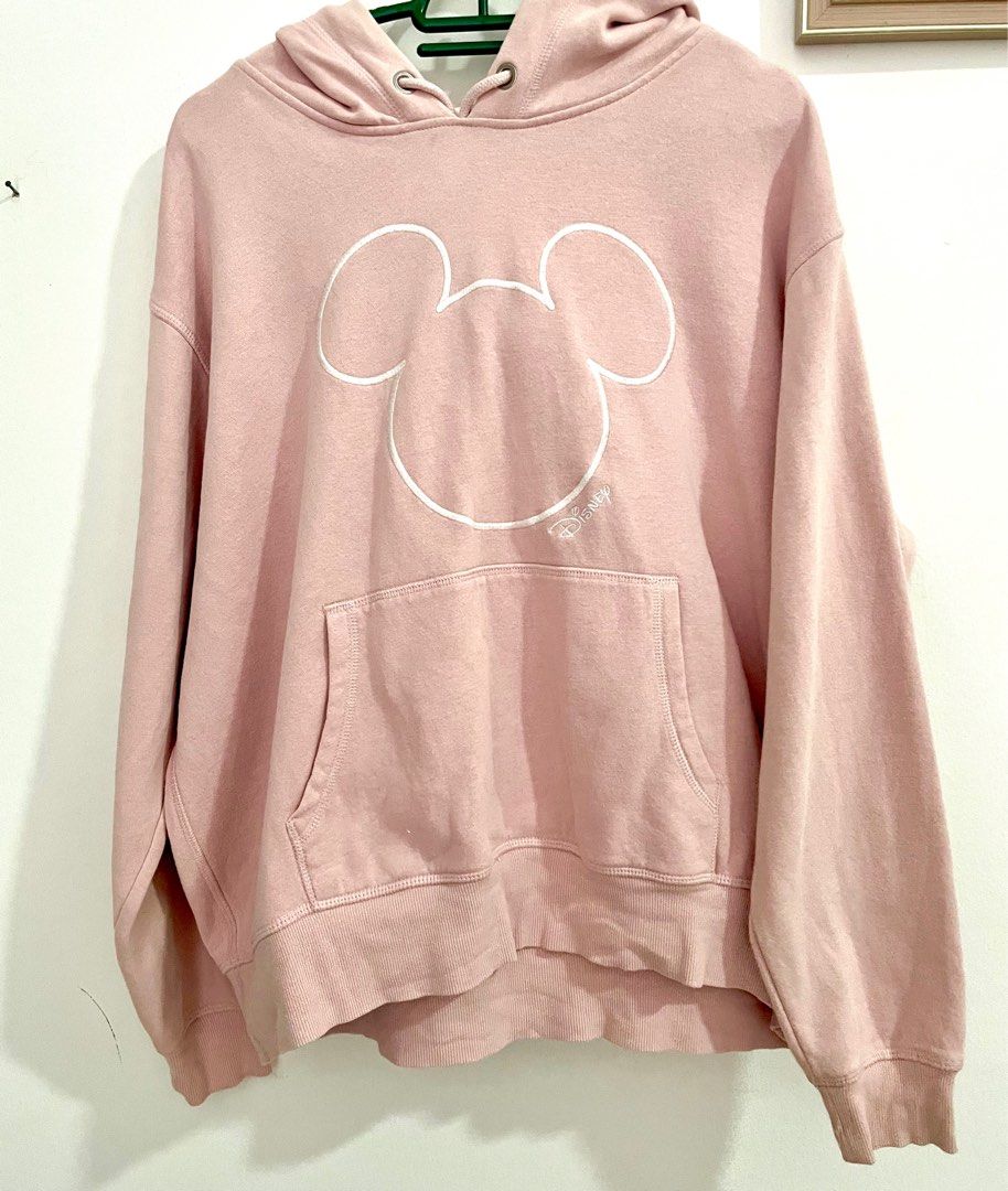 H&m pink mickey hoodie deals