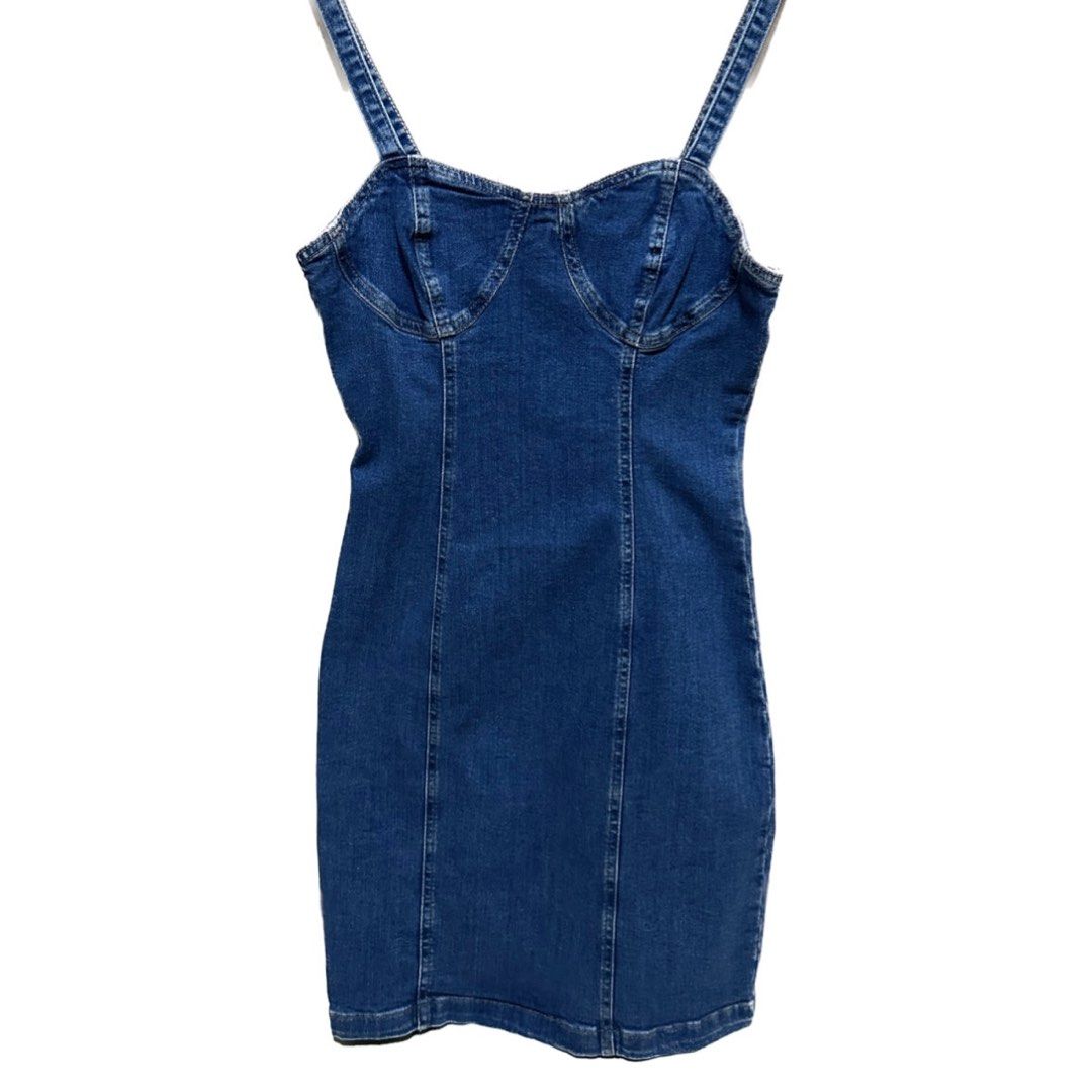 Chic Bodycon Short Denim Dress main image 0