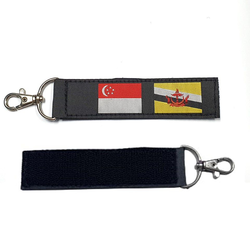 D G Soldiertalk Limited Edition Singapore and Brunei Flag Strimmer