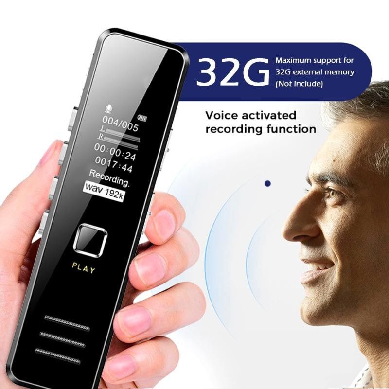 Digital Mini Spy Voice Sound Recorder Handheld Audio Recording Voice  Activated Recorder MP3 player, Audio, Voice Recorders on Carousell