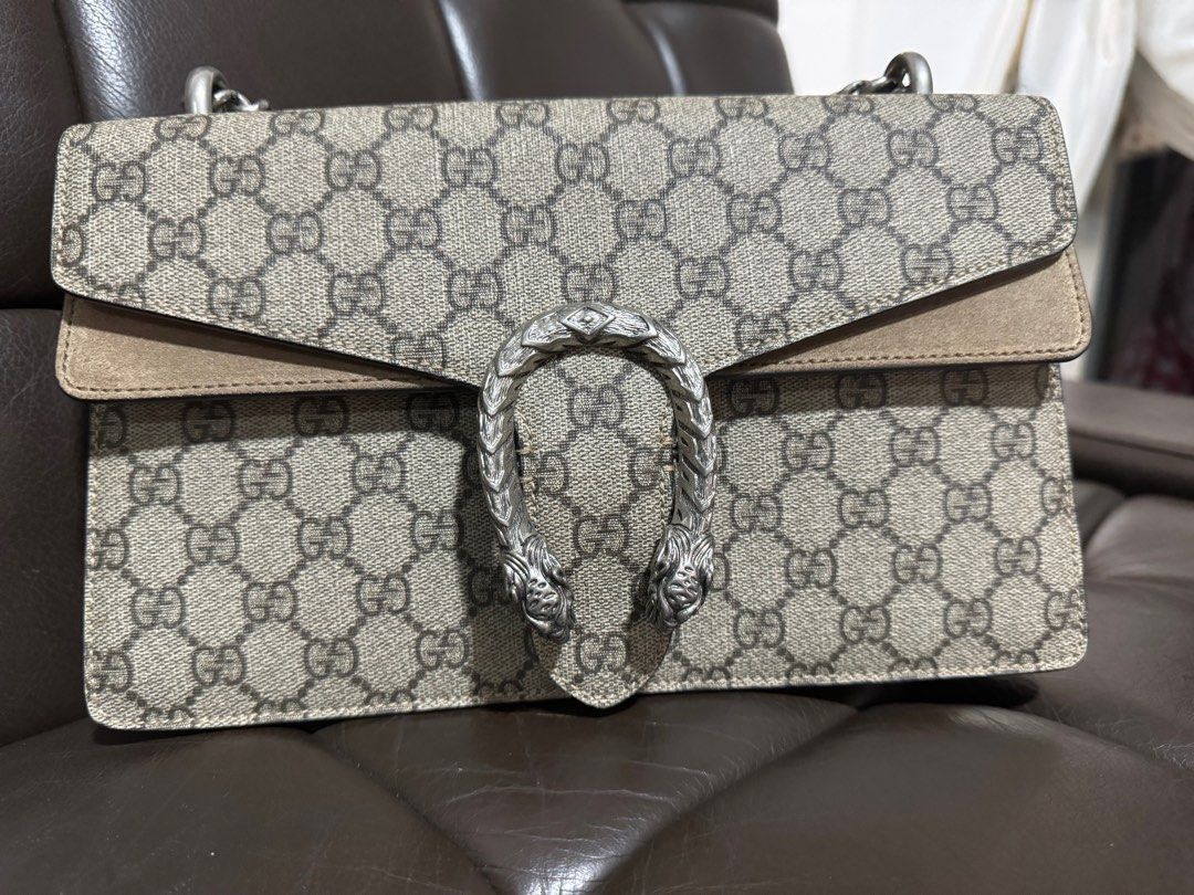 Ladies grey dionysus small shoulder 2025 bag