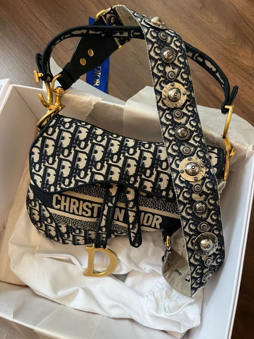 Dior Dior classic old flower saddle bag saddle handbags handbags
