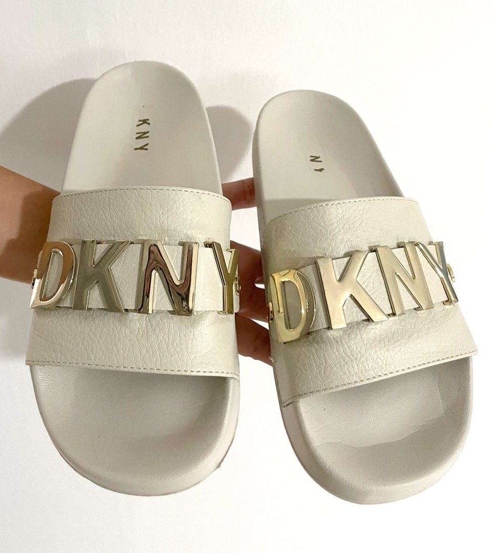 Womens dkny sliders sales