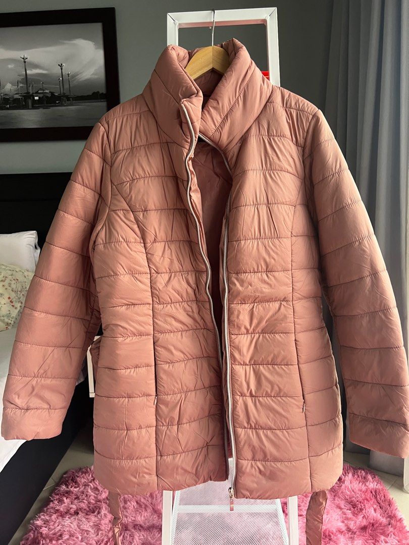 Dusty pink hot sale winter coat