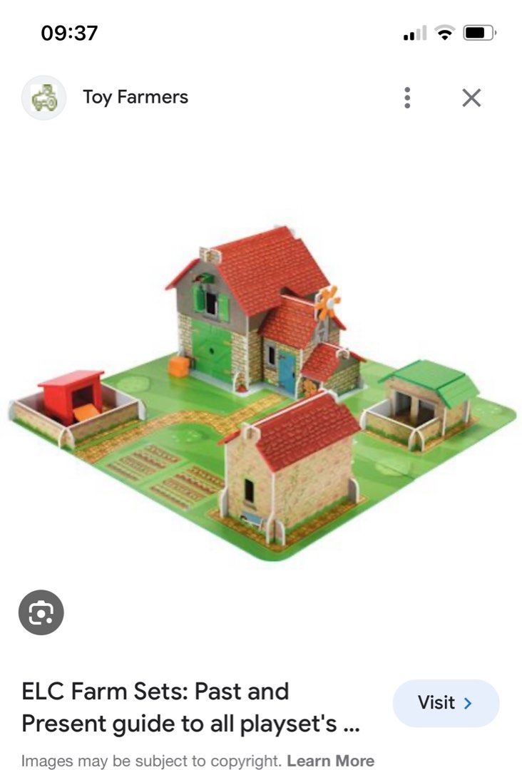 Elc wooden top classic farm playset