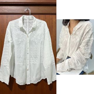 Embroidery White Shirt