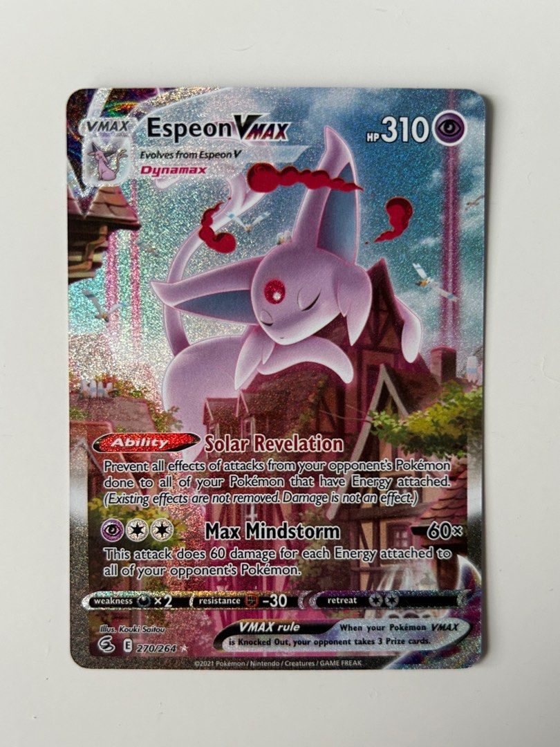 Espeon VMAX - 270/264 - Alternate Art Secret Rare, Hobbies