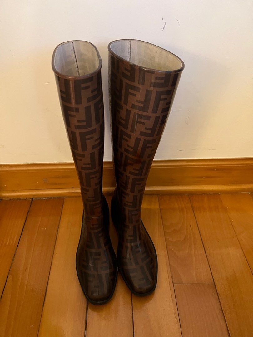 Fendi sales wellington boots