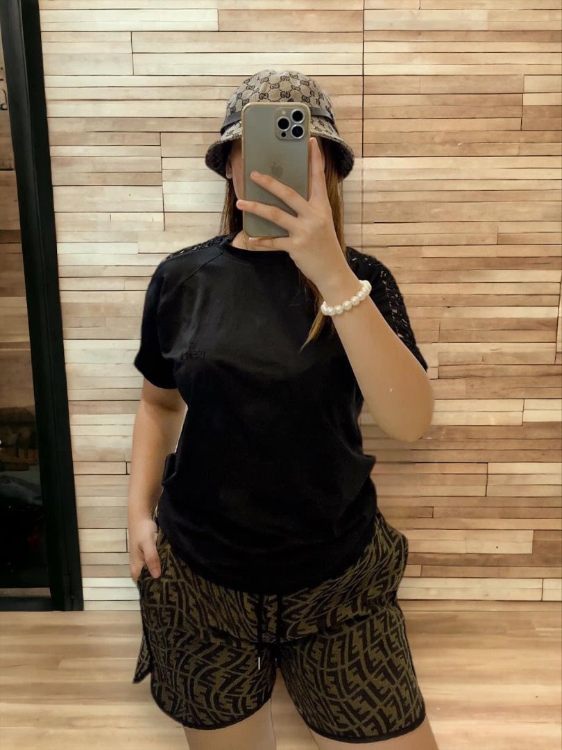 Fendi shorts and 2025 t shirt set