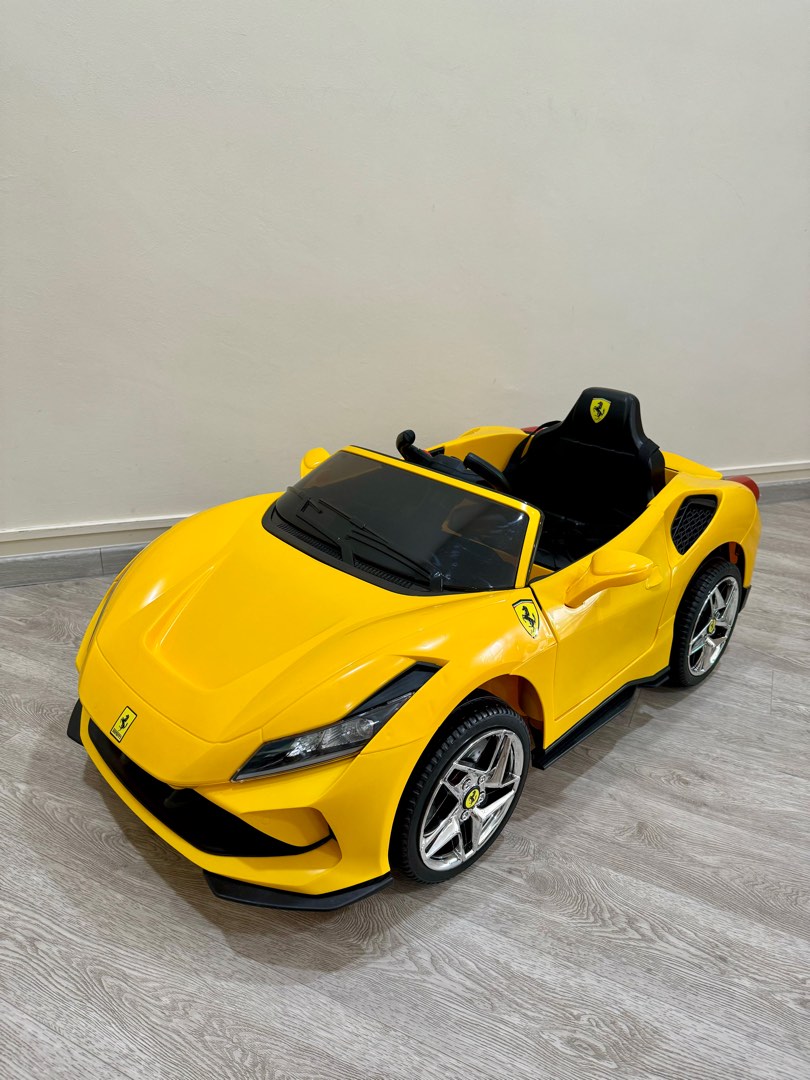 Ferrari Toy Car For Kids Yellow