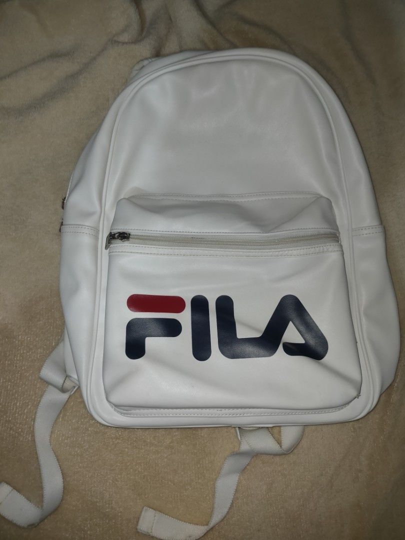 Fila Backpack (Category: Backpacks) located in Quezon City. Submitted by little.dane16 (Listing ID 1264495593, Image 1). Description: Fila Backpack Saglit lang nagawa Goods na goods 💯 Legit.