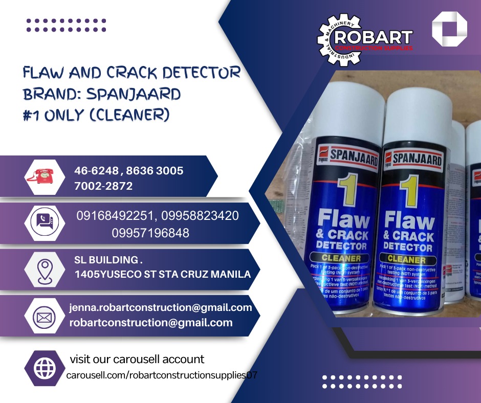 Flaw and Crack Detector Brand Spanjaard 1 only (Cleaner), Commercial