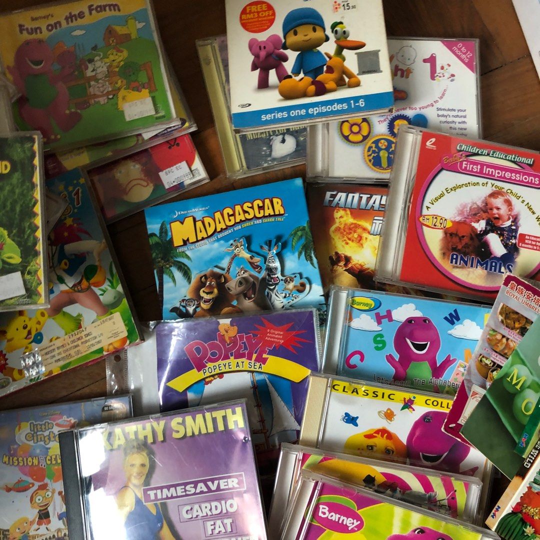 Free / Giveaway Assorted Kids Video CD, Hobbies & Toys, Music & Media