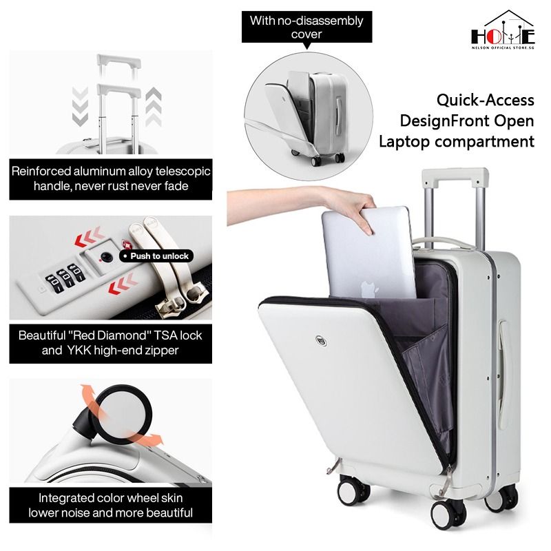 Luggage laptop compartment hot sale