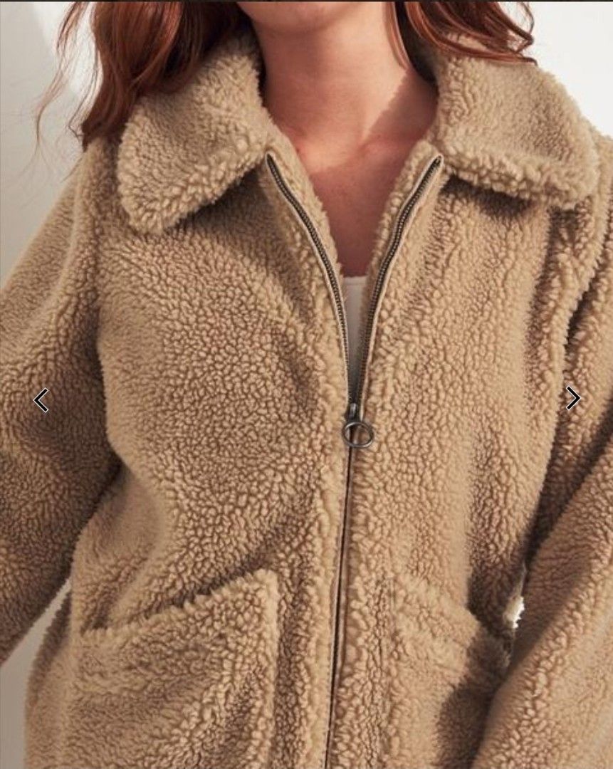 Hollister teddy store jacket