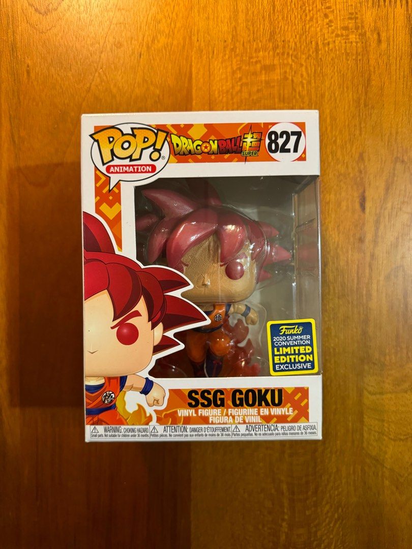 Funko Pop Dragon Ball Z Super Saiyan God Goku 24 Vaulted Loose OOB